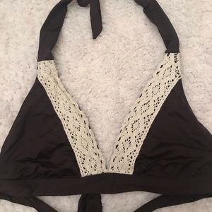 Mossimo Brown And Cream Bikini Top